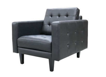 Sessel Club Lounge Designer Lehn Stuhl Polster Sofa 1 Sitzer Fernseh Leder